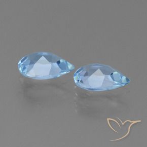 Shop natural 1.44ct Bleu Suisse Topaze gems, En forme de poire, from Brésil at GemSelect. In stock, global shipping!