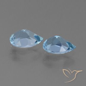 Shop natural 1.77ct Bleu Suisse Topaze gems, En forme de poire, from Brésil at GemSelect. In stock, global shipping!