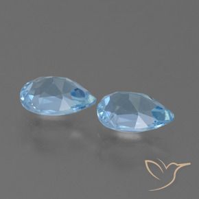Shop natural 1.57ct Bleu ciel Topaze gems, En forme de poire, from Brésil at GemSelect. In stock, global shipping!