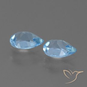 Shop natural 1.60ct Bleu ciel Topaze gems, En forme de poire, from Brésil at GemSelect. In stock, global shipping!