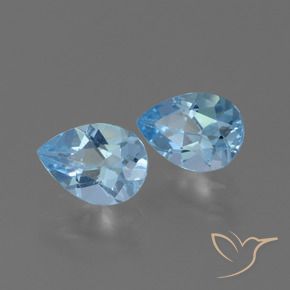 Shop natural 1.64ct Bleu ciel Topaze gems, En forme de poire, from Brésil at GemSelect. In stock, global shipping!