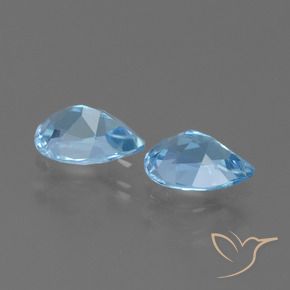 Shop natural 1.64ct Bleu ciel Topaze gems, En forme de poire, from Brésil at GemSelect. In stock, global shipping!