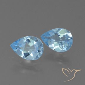Shop natural 1.64ct Bleu ciel Topaze gems, En forme de poire, from Brésil at GemSelect. In stock, global shipping!