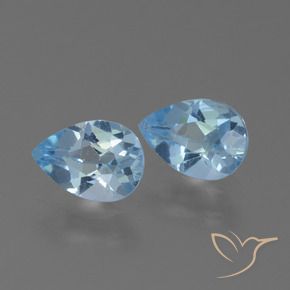 Shop natural 1.65ct Bleu Suisse Topaze gems, En forme de poire, from Brésil at GemSelect. In stock, global shipping!