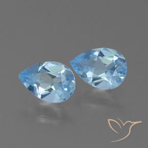 Shop natural 1.74ct Bleu Suisse Topaze gems, En forme de poire, from Brésil at GemSelect. In stock, global shipping!