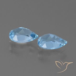 Shop natural 1.74ct Bleu Suisse Topaze gems, En forme de poire, from Brésil at GemSelect. In stock, global shipping!