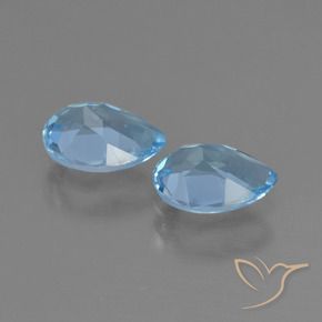 Shop natural 1.70ct Bleu ciel Topaze gems, En forme de poire, from Brésil at GemSelect. In stock, global shipping!