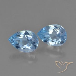 Shop natural 1.79ct Bleu Suisse Topaze gems, En forme de poire, from Brésil at GemSelect. In stock, global shipping!
