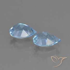 Shop natural 1.79ct Bleu Suisse Topaze gems, En forme de poire, from Brésil at GemSelect. In stock, global shipping!