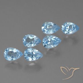 Shop natural 2.81ct Bleu ciel Topaze gems, En forme de poire, from Brésil at GemSelect. In stock, global shipping!