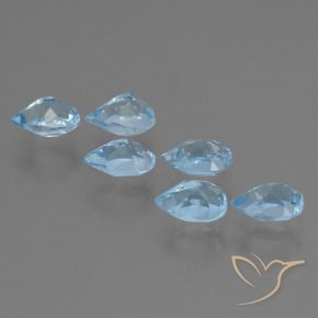 Shop natural 2.81ct Bleu ciel Topaze gems, En forme de poire, from Brésil at GemSelect. In stock, global shipping!