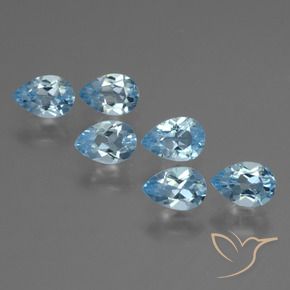 Shop natural 3.67ct Bleu ciel Topaze gems, En forme de poire, from Brésil at GemSelect. In stock, global shipping!