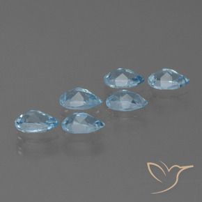 Shop natural 3.67ct Bleu ciel Topaze gems, En forme de poire, from Brésil at GemSelect. In stock, global shipping!