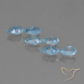 Shop natural 2.85ct Bleu ciel Topaze gems, En forme de poire, from Brésil at GemSelect. In stock, global shipping!