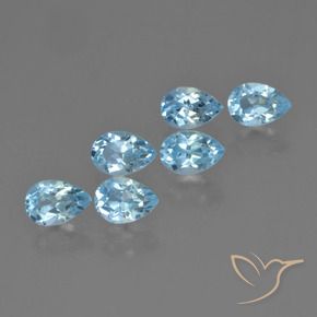 Shop natural 3.36ct Bleu ciel Topaze gems, En forme de poire, from Brésil at GemSelect. In stock, global shipping!