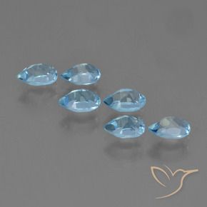 Shop natural 3.36ct Bleu ciel Topaze gems, En forme de poire, from Brésil at GemSelect. In stock, global shipping!