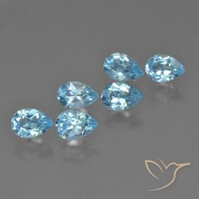 Shop natural 3.26ct Bleu ciel Topaze gems, En forme de poire, from Brésil at GemSelect. In stock, global shipping!