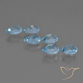 Shop natural 3.26ct Bleu ciel Topaze gems, En forme de poire, from Brésil at GemSelect. In stock, global shipping!