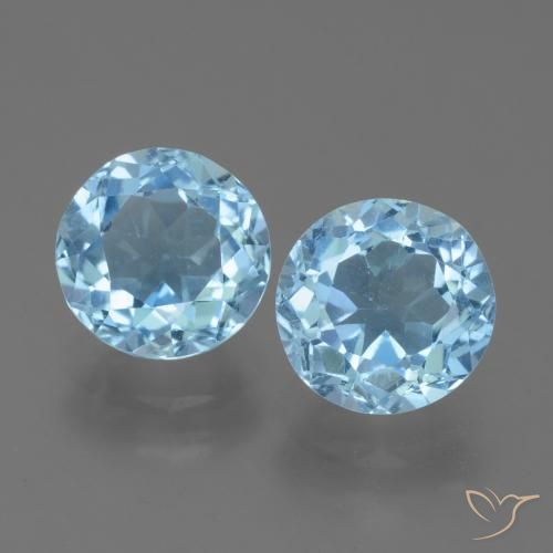 4.97ctw Naturel Bleu ciel Topaze, Tour, VS