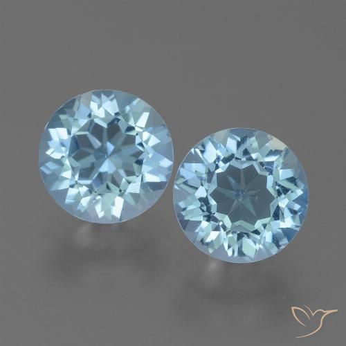 4.81ctw Naturel Bleu ciel Topaze, Tour, VS
