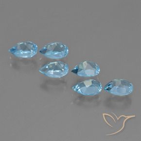 Shop natural 3.53ct Bleu ciel Topaze gems, En forme de poire, from Brésil at GemSelect. In stock, global shipping!
