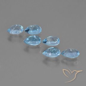 Shop natural 3.53ct Bleu Suisse Topaze gems, En forme de poire, from Brésil at GemSelect. In stock, global shipping!