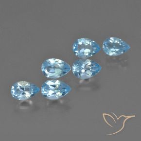 Shop natural 3.15ct Bleu ciel Topaze gems, En forme de poire, from Brésil at GemSelect. In stock, global shipping!