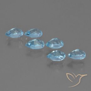Shop natural 3.58ct Bleu ciel Topaze gems, En forme de poire, from Brésil at GemSelect. In stock, global shipping!