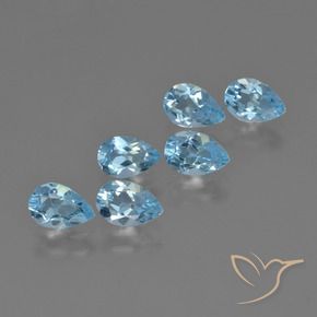 Shop natural 2.92ct Bleu ciel Topaze gems, En forme de poire, from Brésil at GemSelect. In stock, global shipping!