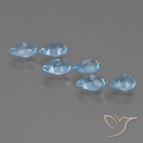 Shop natural 2.92ct Bleu ciel Topaze gems, En forme de poire, from Brésil at GemSelect. In stock, global shipping!