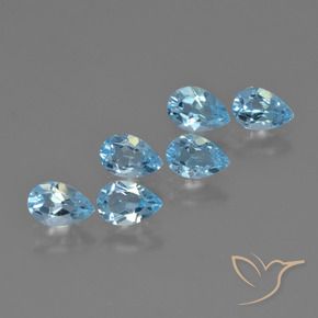 Shop natural 2.93ct Bleu ciel Topaze gems, En forme de poire, from Brésil at GemSelect. In stock, global shipping!