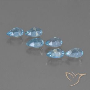 Shop natural 2.93ct Bleu ciel Topaze gems, En forme de poire, from Brésil at GemSelect. In stock, global shipping!