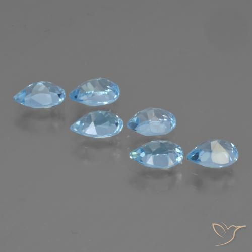 Shop natural 3.23ct Bleu ciel Topaze gems, En forme de poire, from Brésil at GemSelect. In stock, global shipping!