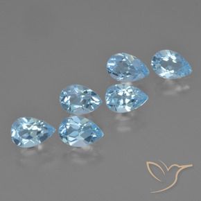 Shop natural 3.20ct Bleu ciel Topaze gems, En forme de poire, from Brésil at GemSelect. In stock, global shipping!