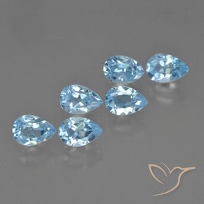Shop natural 3.58ct Bleu ciel Topaze gems, En forme de poire, from Brésil at GemSelect. In stock, global shipping!