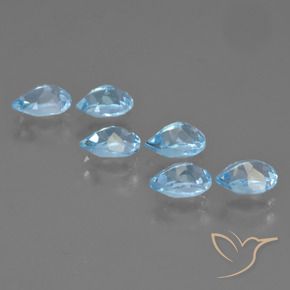 Shop natural 3.58ct Bleu ciel Topaze gems, En forme de poire, from Brésil at GemSelect. In stock, global shipping!