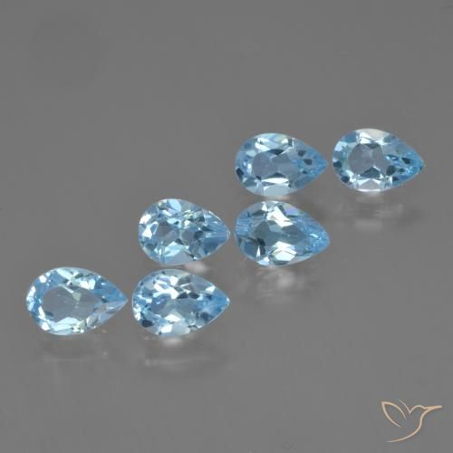 Shop natural 2.82ct Bleu ciel Topaze gems, En forme de poire, from Brésil at GemSelect. In stock, global shipping!