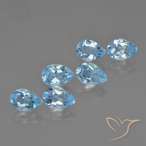 Shop natural 3.21ct Bleu ciel Topaze gems, En forme de poire, from Brésil at GemSelect. In stock, global shipping!