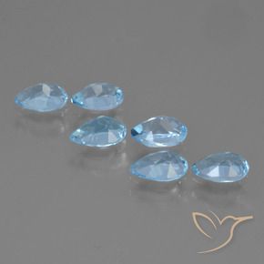 Shop natural 3.21ct Bleu ciel Topaze gems, En forme de poire, from Brésil at GemSelect. In stock, global shipping!
