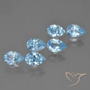 Shop natural 3.58ct Bleu ciel Topaze gems, En forme de poire, from Brésil at GemSelect. In stock, global shipping!