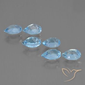 Shop natural 3.37ct Bleu ciel Topaze gems, En forme de poire, from Brésil at GemSelect. In stock, global shipping!