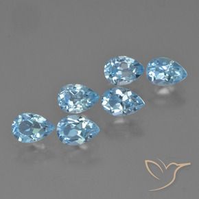 Shop natural 3.39ct Bleu ciel Topaze gems, En forme de poire, from Brésil at GemSelect. In stock, global shipping!
