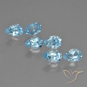 Shop natural 3.44ct Bleu ciel Topaze gems, En forme de poire, from Brésil at GemSelect. In stock, global shipping!