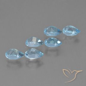Shop natural 3.44ct Bleu ciel Topaze gems, En forme de poire, from Brésil at GemSelect. In stock, global shipping!