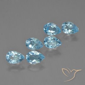 Shop natural 3.30ct Bleu Suisse Topaze gems, En forme de poire, from Brésil at GemSelect. In stock, global shipping!