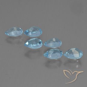 Shop natural 3.30ct Bleu Suisse Topaze gems, En forme de poire, from Brésil at GemSelect. In stock, global shipping!