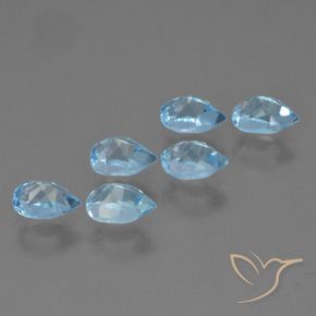 Shop natural 3.67ct Bleu Suisse Topaze gems, En forme de poire, from Brésil at GemSelect. In stock, global shipping!