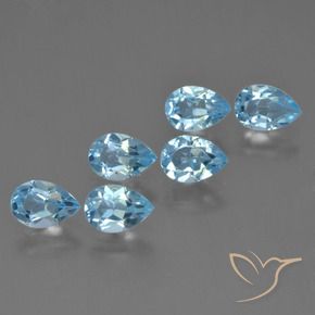 Shop natural 3.15ct Bleu Suisse Topaze gems, En forme de poire, from Brésil at GemSelect. In stock, global shipping!