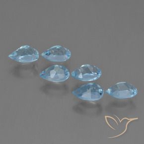Shop natural 3.41ct Bleu ciel Topaze gems, En forme de poire, from Brésil at GemSelect. In stock, global shipping!