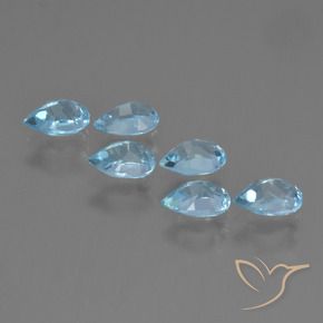 Shop natural 3.24ct Bleu ciel Topaze gems, En forme de poire, from Brésil at GemSelect. In stock, global shipping!